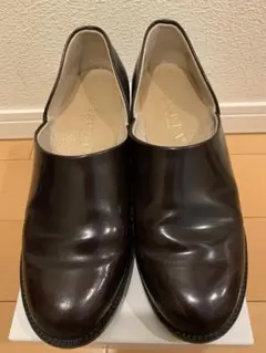 HARUTA スポックシューズ ヒールアップ ダークブラウン　サイズ24