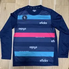 sfida フットサル 長袖プラクティスシャツ ネイビー Mサイズのサムネイル