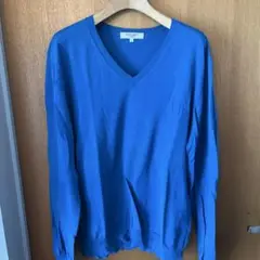 BLUE LABEL UNITED ARROWS 青 Vネック セーター L