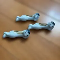 カッパ陶器製箸置き 3個セット