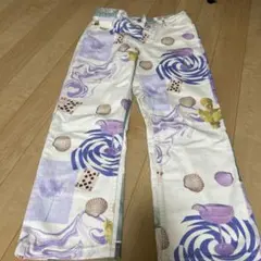 ZARAプリントデニムパンツ