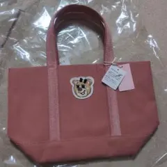 FEILER フェイラー オールドテディ ワッペントートバッグ ピンク 小