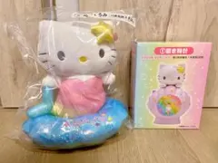 サンリオくじ　ハローキティくじ　ハローキティ　置き時計　ぬいぐるみ　当たりくじのサムネイル