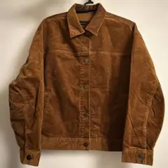 ユニクロ　コーデュロイオーバーサイズジャケット　XL ブラウン