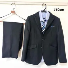 中古／キッズ フォーマルスーツ シャツ ネクタイ 4点セット 160cm 男の子