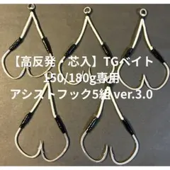 高反発・芯入】TGベイト150/180g専用アシストフック5組 ver.3.0 - メルカリ