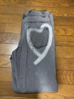 グレー ワイドレッグパンツ Mサイズ