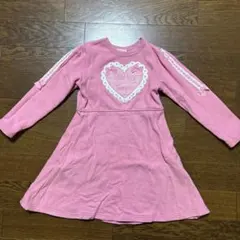 Shirley Temple ピンク 七分袖 ワンピース 130cm