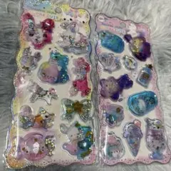 シール 2枚セット シャカシャカシール　ウォーターシール