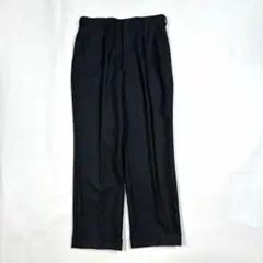 70s 80s 2タックスラックス チャコールグレー 80 裾ダブル