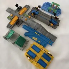 踏み切り、洗車場、はね橋、ターンアウトレール　6点セット　プラレール