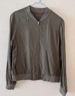 【値下げ】NATURAL BEAUTY BASIC ブルゾン　 カーキ　Sサイズ