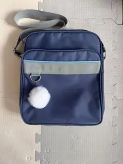 スクールショルダーバッグ 青色のサムネイル