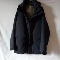 ユニクロ　メンズ　ハイブリッドダウンパーカー　ブラック　黒　M