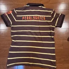 PEARLY GATES ストライプ ゴルフ ポロシャツ ５