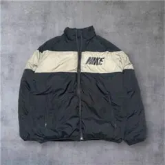 NIKE ナイキ ダウンジャケット リバーシブル 黒 M Y2K テック系