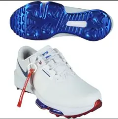 Nike エアマックス ゴルフシューズ ホワイト/ブルー/レッド