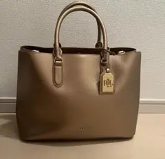 最終値下げ！！美品✨ローレン　ラルフローレン　レザー　サッチェルバッグ