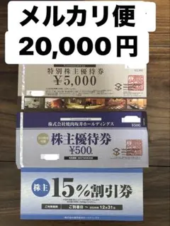 焼肉坂井HD 特別株主優待券 25000円分&15%割引券 - メルカリ