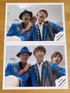 SnowMan 公式写真 岩本照 渡辺翔太 阿部亮平 Jr時代