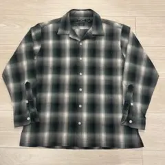 90s ポロスポーツ ラルフローレン 開襟シャツ オンブレチェック レーヨン混