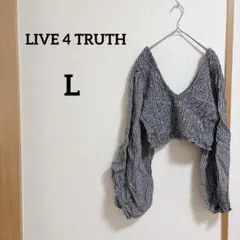 ★チェック柄 バルーンスリーブ シャツ コットン100%【L】