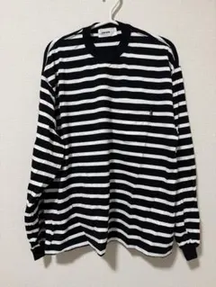 everyone ボーダー ロンt 長袖カットソー L ネイビー/ブラック everyone ボーダー ロンt 長袖カットソー M ネイビー/ブラック - メルカリ