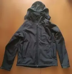 12/14まで限定値下げネイビー 防風ジャンパージャケットフード着脱化裏起毛美品