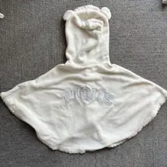 gelato pique フード付きポンチョ ホワイト