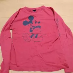 GU　Disney 長袖カットソー レッド 150cm
