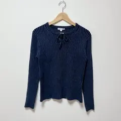 UNIQLO×JW Anderson　リブタイネックセーター L ブルー コラボ