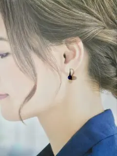 天然石ハンドメイドピアス（ラピスラズリ）