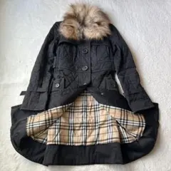 希少✨バーバリーブルーレーベル 限定モデル キルティングコート ロング 2way