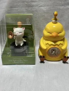ファイナルファンタジー　モーグリ　ソーラーフィギュア　＆　でぶチョコボ　クロック