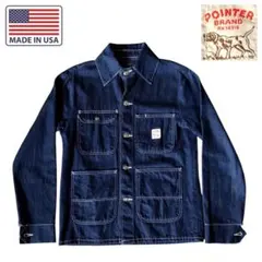デッドに近い　ポインター 90S USA製 カバーオール デニム ヴィンテージ USA製 POINTER デニムカバーオール | CUSTOM FEVER