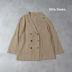 MHL. マーガレットハウエル コットンリネン シャツジャケット ブラウン 