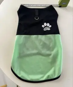 犬服 ハーネスベスト♡メッシュ タンクトップ ブラック×ライトグリーンのサムネイル