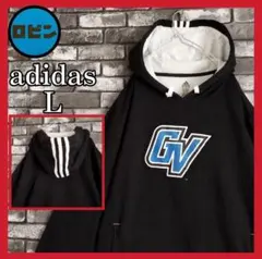 adidas 三本線 フードライン グランドバレー州立大学 カレッジ スウェット