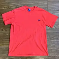 NIKE 80's 紺タグ ネイビータグ 半袖Tシャツ 刺繍ロゴ レッド
