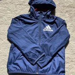adidasウィンドブレーカー 120 紺