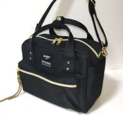 アネロ♡anello♡2WAY♡ショルダーバッグ♡ミニボストンバック♡ブラック