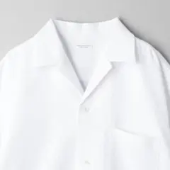 beauty＆youth ポリッシュ ジャガード オープンカラーシャツ