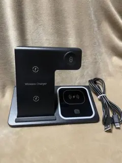 【即日発送】ワイヤレス充電器 3in1 充電コード付