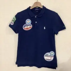 POLO RALPH LAUREN ネイビー ポロシャツ S メンズ K-22
