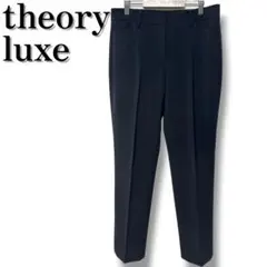 theory luxe プレスストレッチスラックスパンツ ブラック レディースM