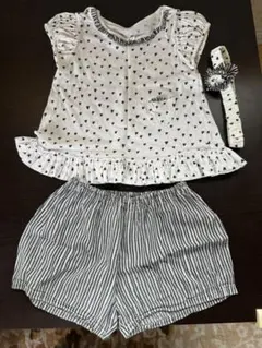 【PRISTINEBABY】ハート柄　夏服3点セットのサムネイル