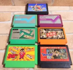 ファミコン　ソフト　まとめ売り　7本セット 動作確認済　おぼっちゃまくんなど