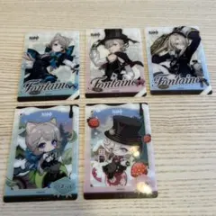 原神　ローソン　オリジナルクリアカード　5枚セット