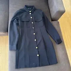 ZARA ブラック ワンピース 長袖