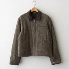 AURALEE オーラリー HOMESPUN TWEED ZIP BLOUSON - メルカリ